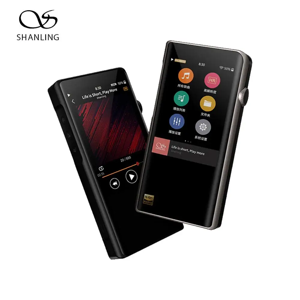 SHANLING M5s плеер AK4490EQ AD8397 32 бит/768 кГц Bluetooth wifi DAP FALC без потерь MP3-плеер DSD256 Hi-Res аудио сбалансированный выход