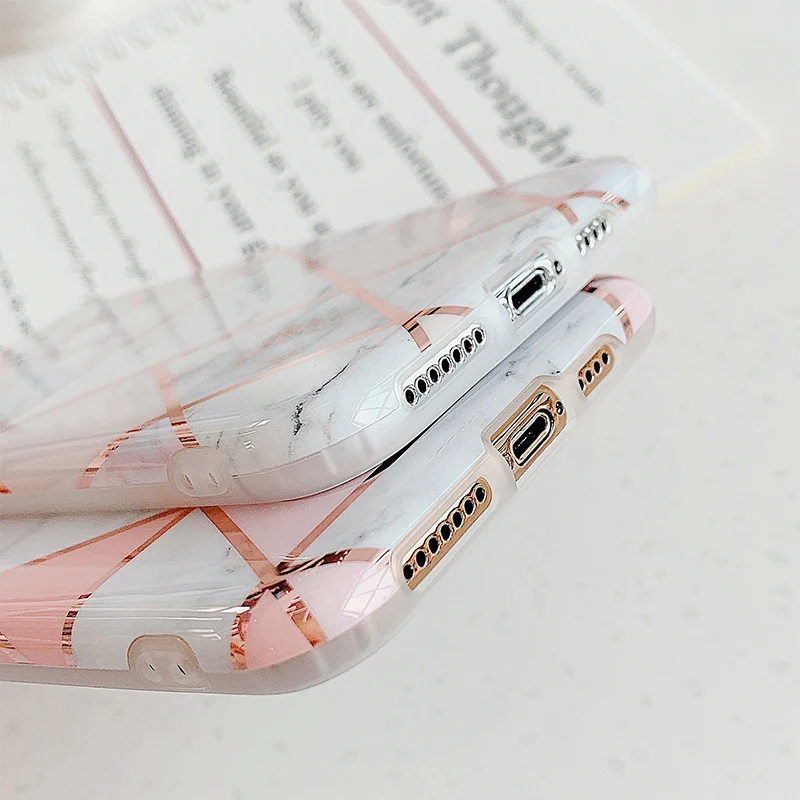 

IMD Marble Case on For Funda iPhone 11 Pro Max XS MAX Case Soft TPU Back Cover For iPhone 6 6S 7 8 Plus iPhone X XR Case Cover