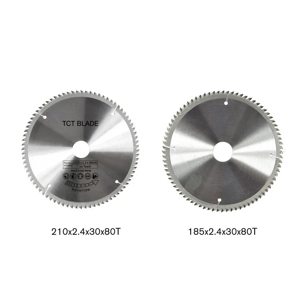 

80 Teeth TCT Circular Saw Blade Wheel Discs TCT Alloy Woodworking Multifunctional Saw Blade For Wood Metal Cutting