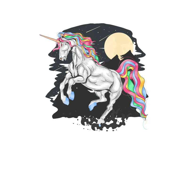 1 шт. Лошадь Единорог пони нашивка утюгом на одежду DIY аксессуары