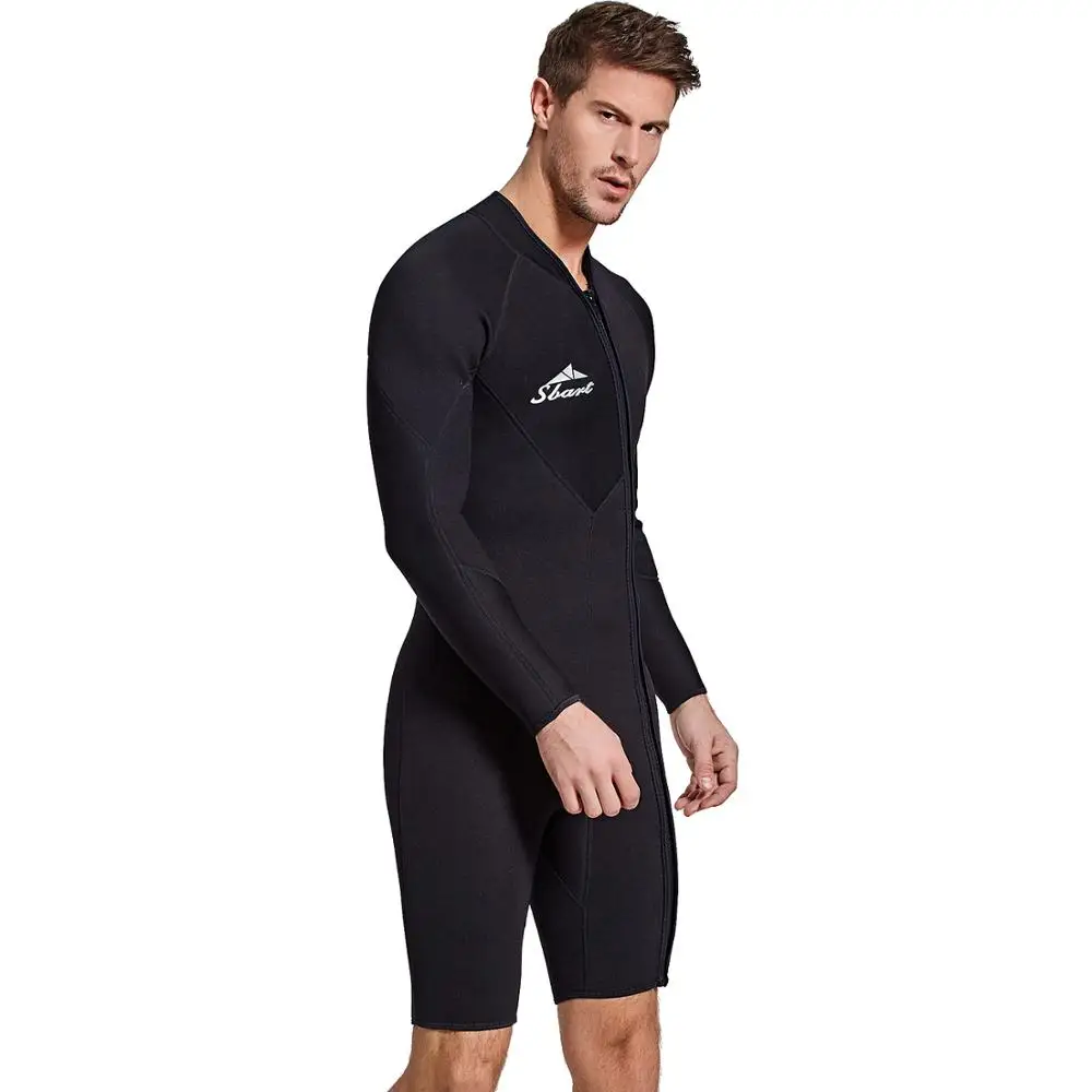 Слитный купальный костюм SBART неопреновый Мужской гидрокостюм с длинным рукавом 3
