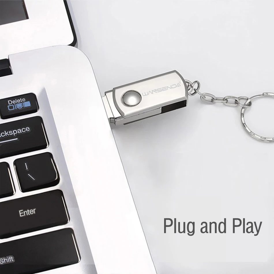 WANSENDA поворотный USB накопитель 16 ГБ 8 32 64 128 2 0|flash disk|16gb usb flash drive16gb |