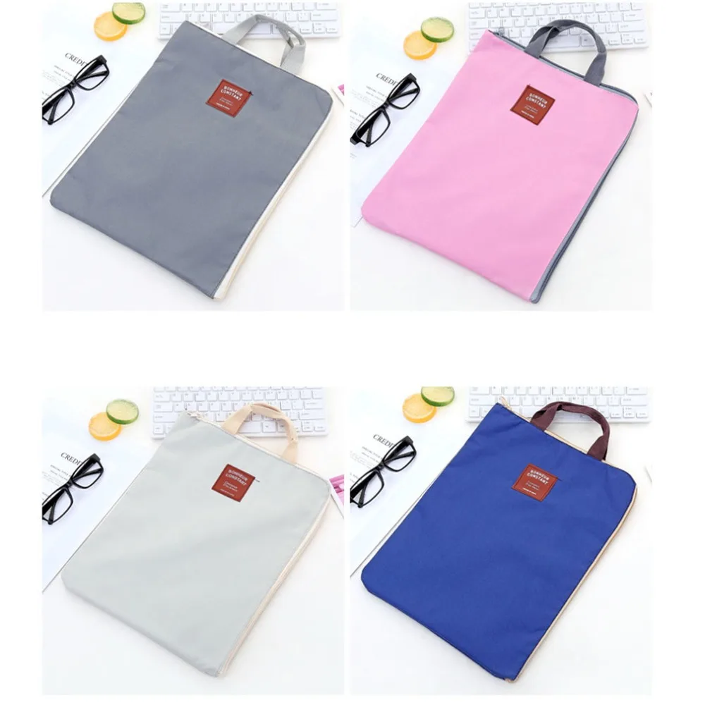 Холщовая Сумка для документов формата А4 папка с двумя пряжками сумка хранения