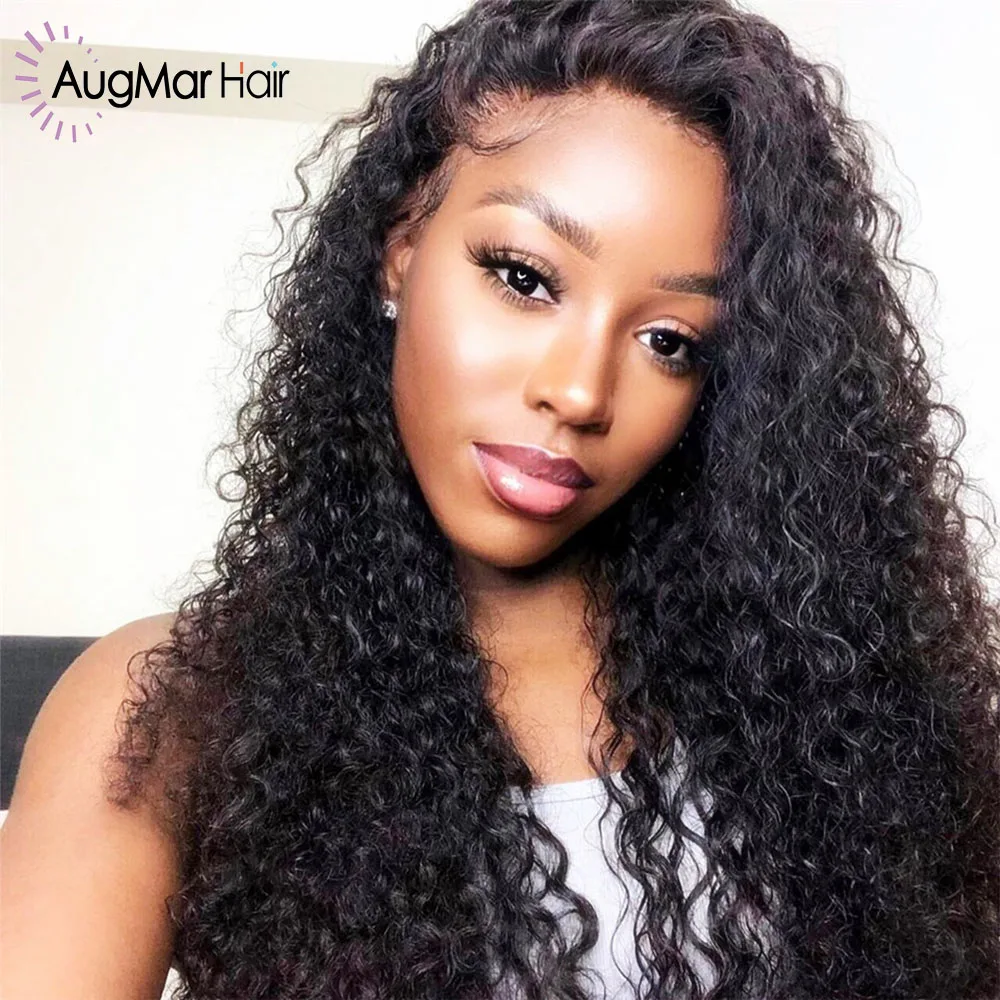 

Curly Human Hair Wigs 150% Remy Hair Lace Front Wigs With Baby Hair Pre Plucked Lace Front Human Hair Wig Glueless