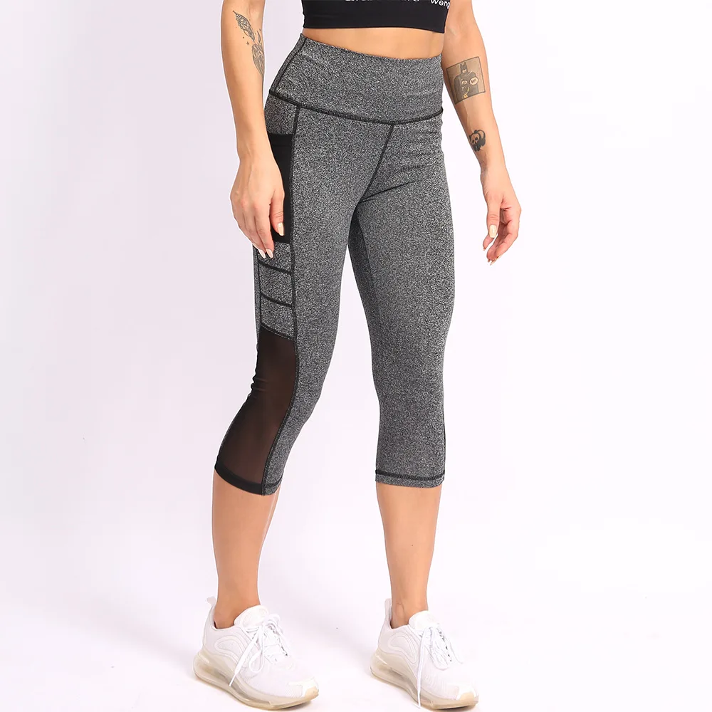 

Women Sportswear Cropped Trousers Gym Pants Sweatpants Women Breathable Performance Elastic Leggings Yoga Workout Trousers