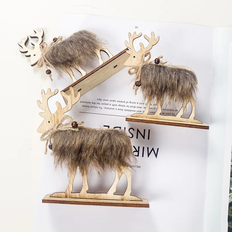 Новый год 2020 деревянные украшения сделай сам в виде лося Рождественское