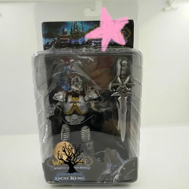 Новая модель Hand Do World-Of-Warcraft, 7 дюймов, коллекционные статуэтки, фигурка героя из мультфильма Lich King Alsace