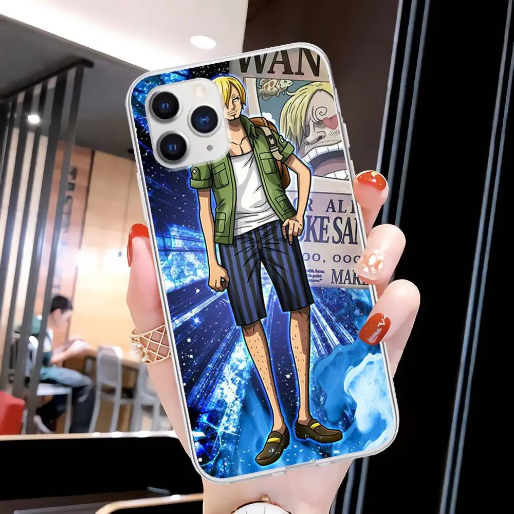 

Personalized One Piece Character Transparent Phone Case Clear Cover For Iphone 11 12 Pro Max 5s 6s 7 8 Plus X Xr Xs Max Se 2020