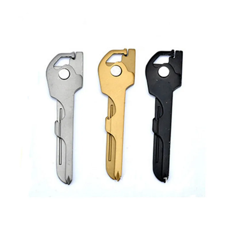 

6 In 1 Useful Multifunction Knife Practical Utili Key Outdoor Screwdriver Bottle Opener Keychain Camping EDC Tools