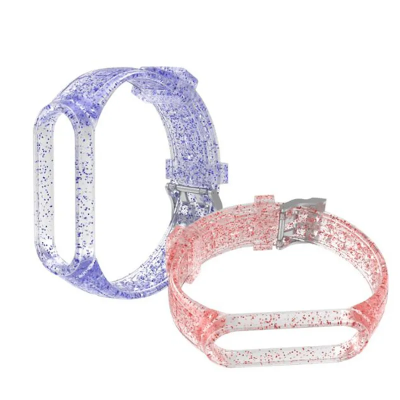 

Glitter For Mi Band 5 Bracelet Strap Miband 5 Strap Replacement Silicone Wrist Sport Strap For Xiaomi Mi Banda Smartband