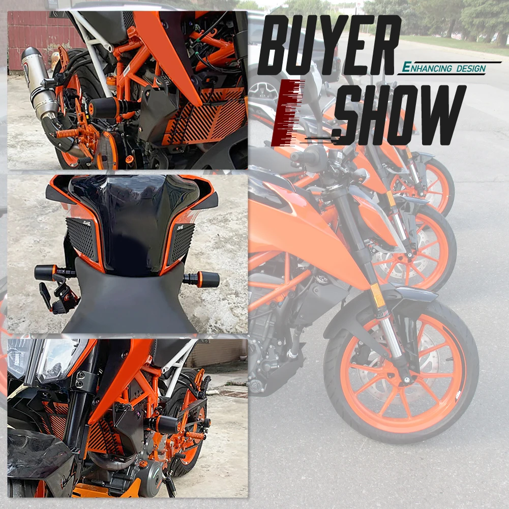 Защита от удара мотоцикла уточного типа 200 2012 2021 слайдеры рамы двигателя CNC для KTM