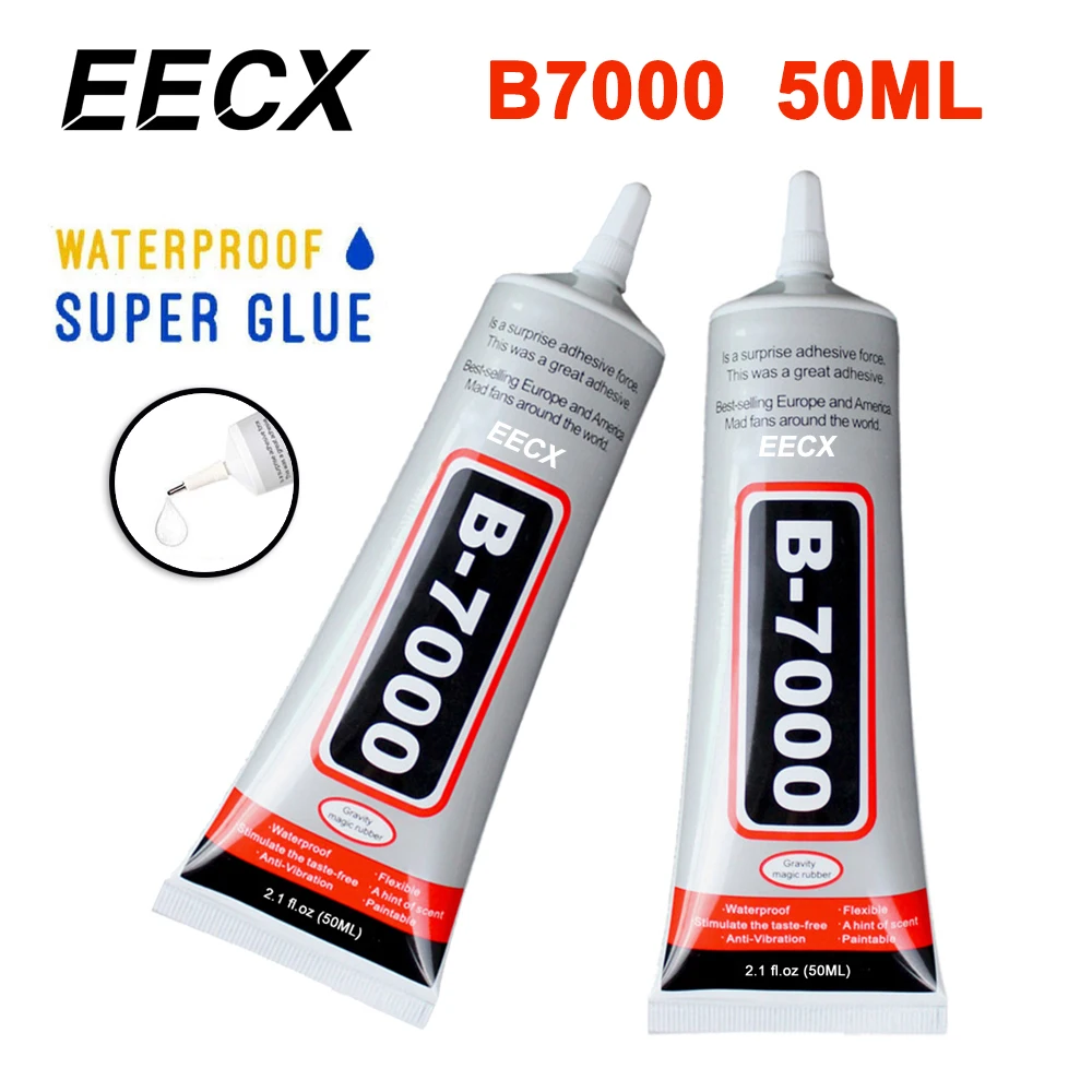 

50ml Super Glue Nail Gel B7000 Glue Best B-7000 Multi Purpose Glue Adhesive Epoxy Resin Diy Crafts Glass Touch Screen Cell Phone