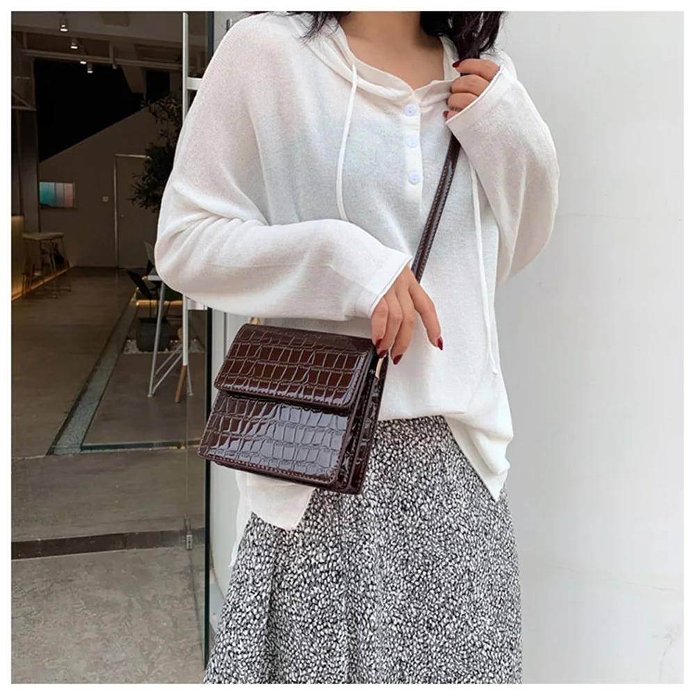Mini Stone Pattern Сумки через плечо для Для женщин кошельки из искусственной кожи Сумки новые дизайнерские сумки через плечо сумка bolsa feminina