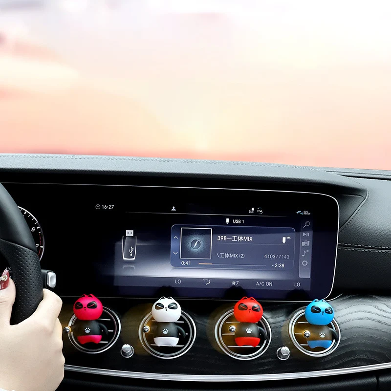 

Car Air-freshener Lovely Cartoon Kungfu Panda Car Perfume Car Air Freshener Car Air Outlet Clip Auto Goods For Salon
