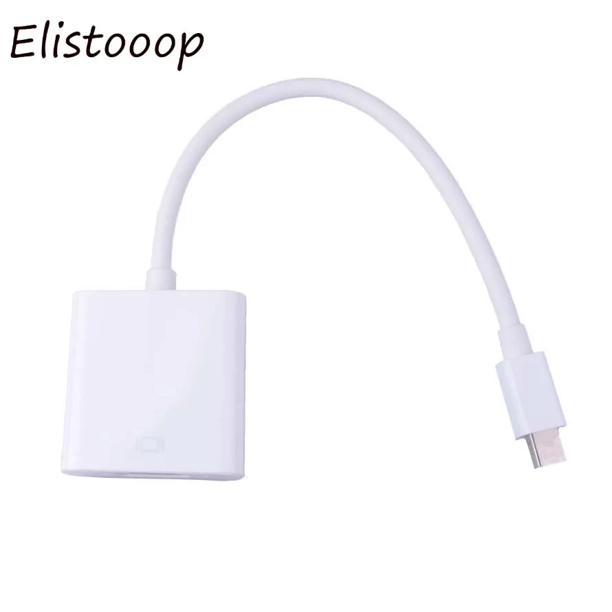 2019 Mini DP к VGA видеоадаптер 1080p Thunderbolt переходник с порта дисплея на кабели Vga