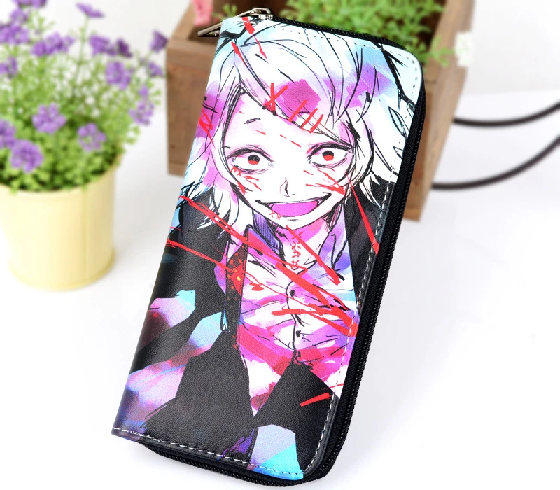 Длинный кошелек с принтом канеки Кена из аниме Токийский Гуль 1 шт. на молнии