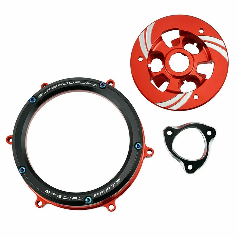 Прозрачная защитная крышка сцепления для Ducati Panigale 1199 1299 959 R S 2012 2019 2013 2018 (черный