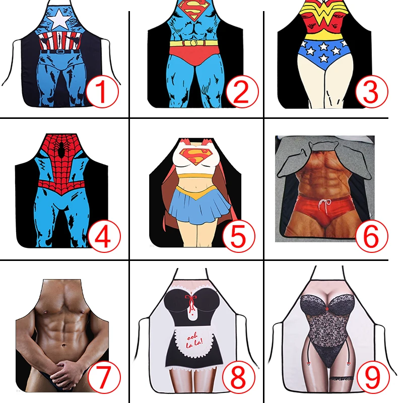 10 шт. женский фартук сексуальные фартуки для барбекю очистки приготовления пищи