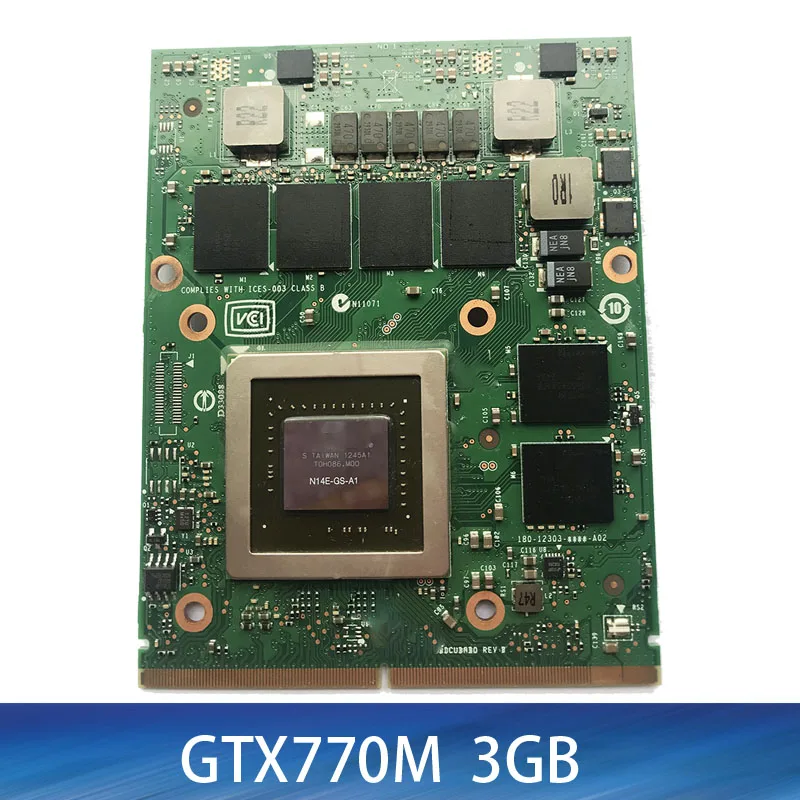 GTX770M GTX 770M видеокарта N14E-GS-A1 для Dell Alienware m15x M17X M18X 3g GDDR5 MXM 3,0