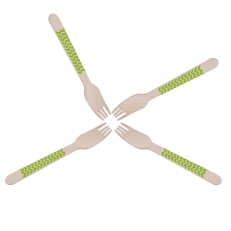 12 шт./упак. набор одноразовых деревянных столовых приборов для пикника Свадебная