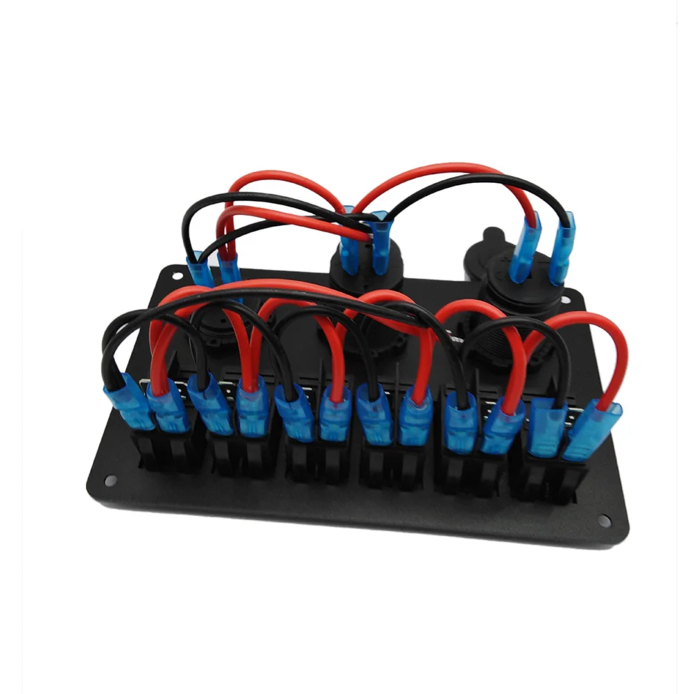 Распродажа 6-клавишная клавишная панель переключателя 12 В-24 В с двойным USB