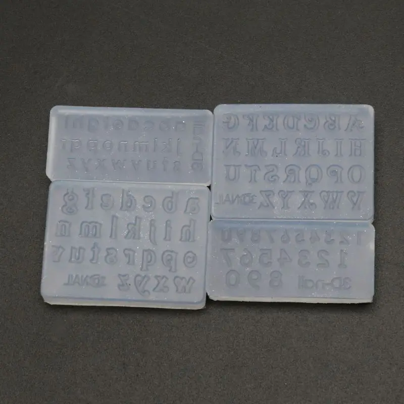 

Numbers Letters Pendant Resin Silicone Mold Jewelry Making Tools Nail Art Crafts