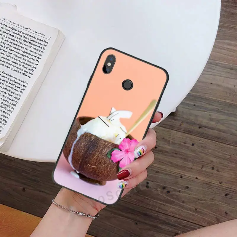 

coconut summer fruit Phone Case For Xiaomi Redmi note 7 8 9 t max3 s 10 pro lite Luxury brand shell funda coque