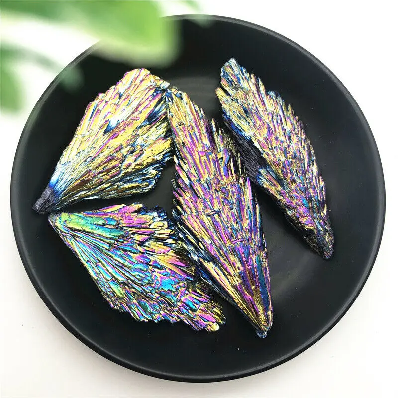 

1 шт. 30-50 г Радужный титановый черный турмалин аура кварц кристалл павлиний хвост ремесла натуральные камни и минералы
