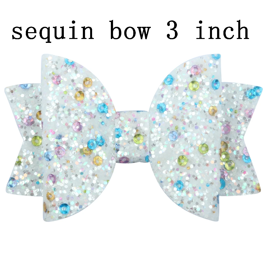 sequin-1 1 шт., заколки для волос для девочек, блестящие банты с зажимом, 3 дюйма, заколка-бабочка, заколки для волос, принт в виде сердца, звезды, патриотизм, точечный дизайн - Цвет: sequin-1