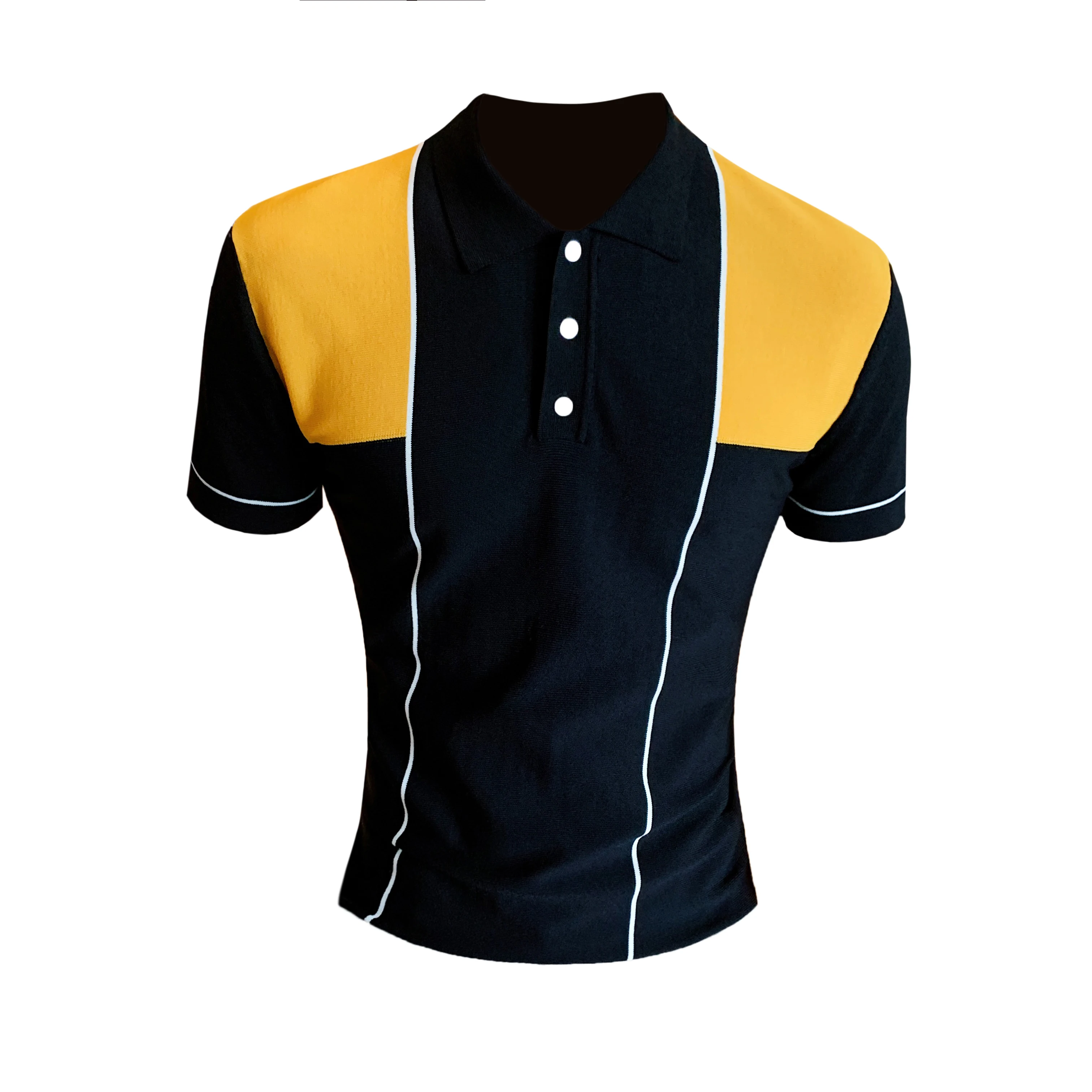 Летняя новая Корейская версия облегающей рубашки поло с короткими рукавами