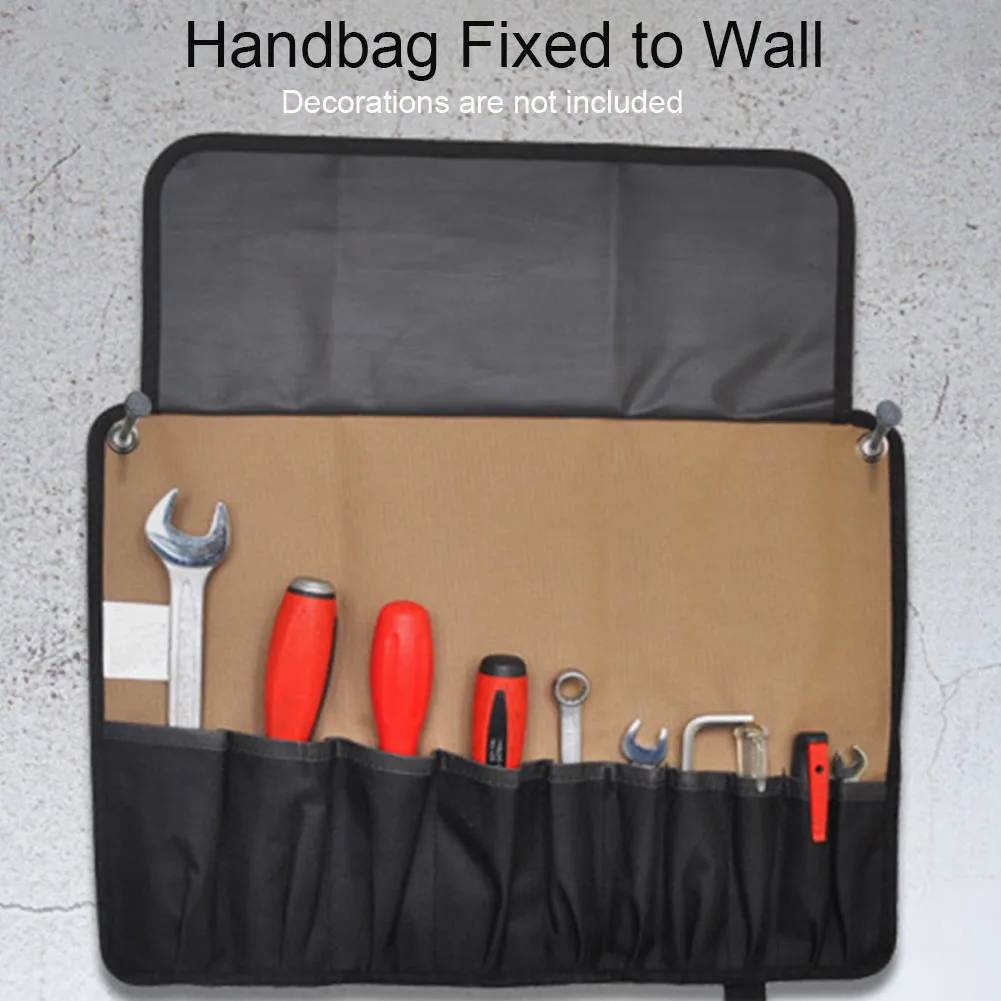 

Multifunction Practical Hanging Kitchen Oxford Cloth Tool Roll Bag Electrician Lightweight Portable Storage Carry Chef
