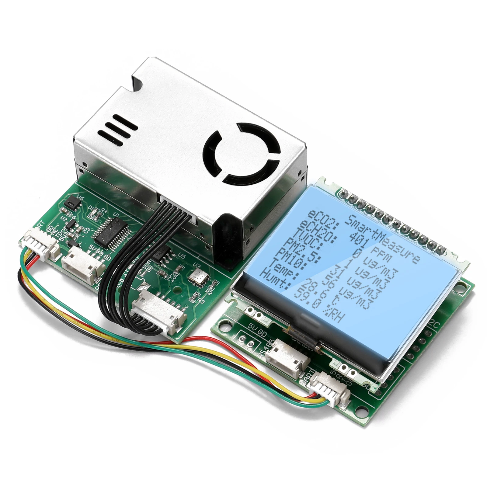 

Multifunction Sensing Element Module Dust PM10 PM2.5 Particulate Matter CO2 HCHO TVOC Sensor with Temperature Humidity Detect