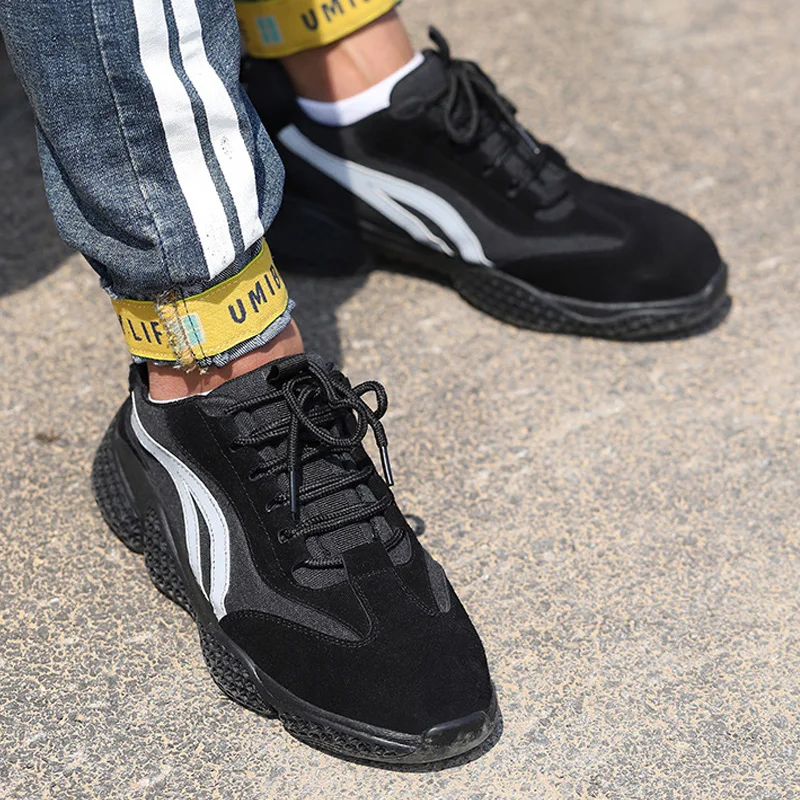 

Lightweight Safety Shoes Men Steel Toe Cap Work Sneakers Men Indestructible Work Shoes Male Shoes Adult Work Boots Plus Size 46