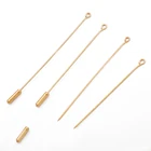 Булавка для бутоньерки, медная, 0,9x55 ммx 63 мм, 10 шт.