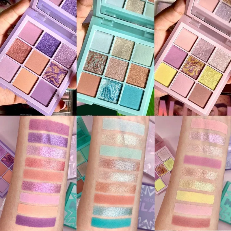 

9 Colors Eyeshadow Palette Portable Matte Shimmer Long-lasting Eye Shadow Makeup Set Cosmetic