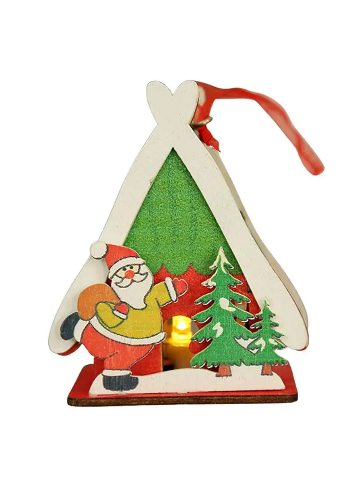 

Рождественская деревянная деревенская коллекция, здание деревенской деревни, в стиле Хо, со светодиодный Ной подсветкой, музыкальный светя...