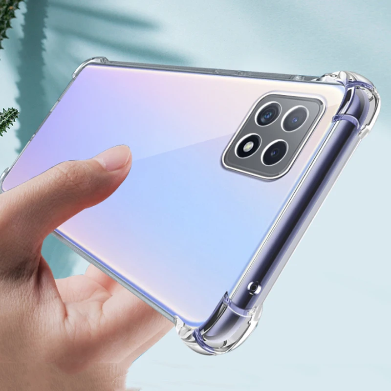 Прозрачный усиленный угловой мягкий чехол для Samsung Galaxy A12 A13 A22 A32 A52S A72 M22 M32 M12 S20 FE S21 Plus S22