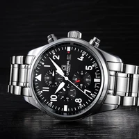 100m waterproof dive watches men luxury brand carnival automatic watch sapphire calendar luminous stainless steel army watch men