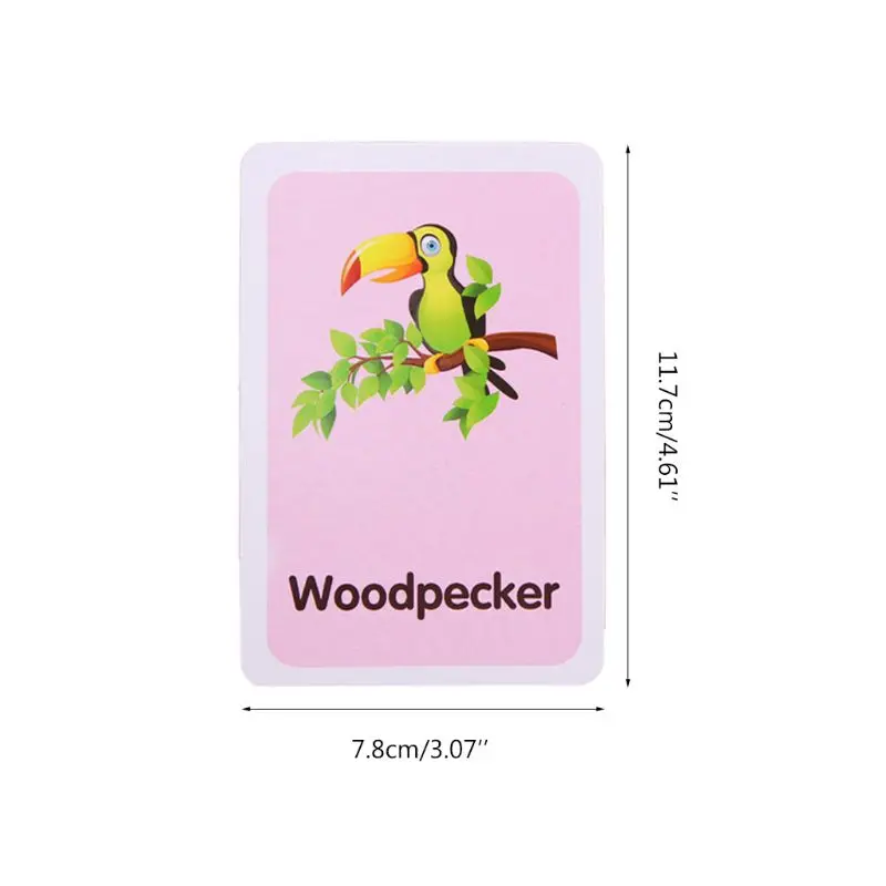 

36pcs Children Recognition Shape Animal Color Teaching Card Early Education Learning Toy Gifts