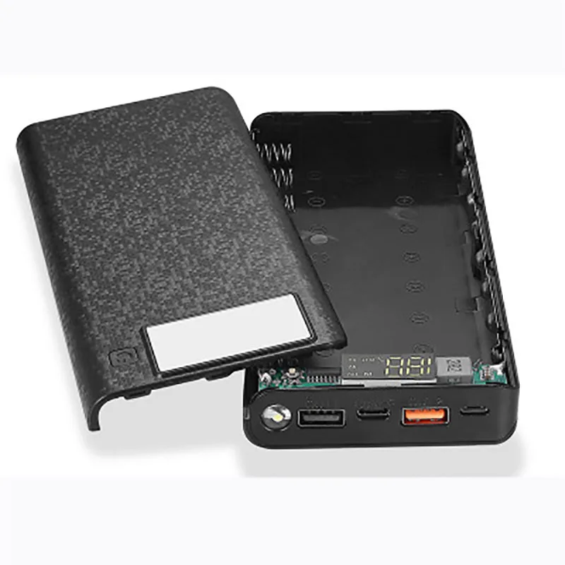 

QC 3.0 Power Bank Battery Box Shell Case 2 USB 8*18650 DIY Charger Box Case Type-C Micro USB Mobile Phone Powerbank Accessory