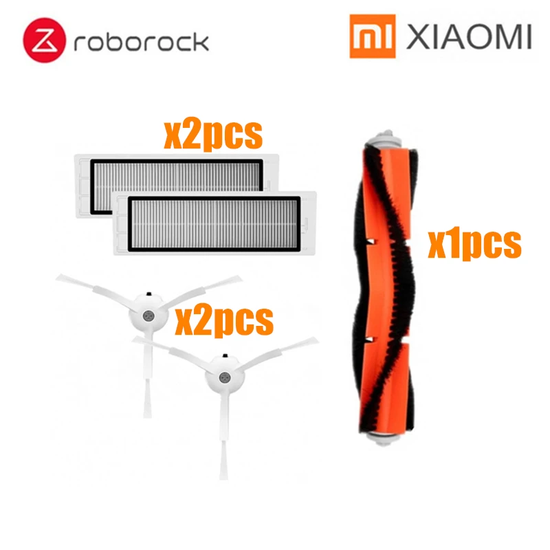 XM-RoborockZUHE5 Аксессуары для пылесосов Xiaomi Roborock S50, HEPA фильтр для швабры, основная щетка, боковая щетка, резервуар для воды, фильтр - Цвет: XM-RoborockZUHE5