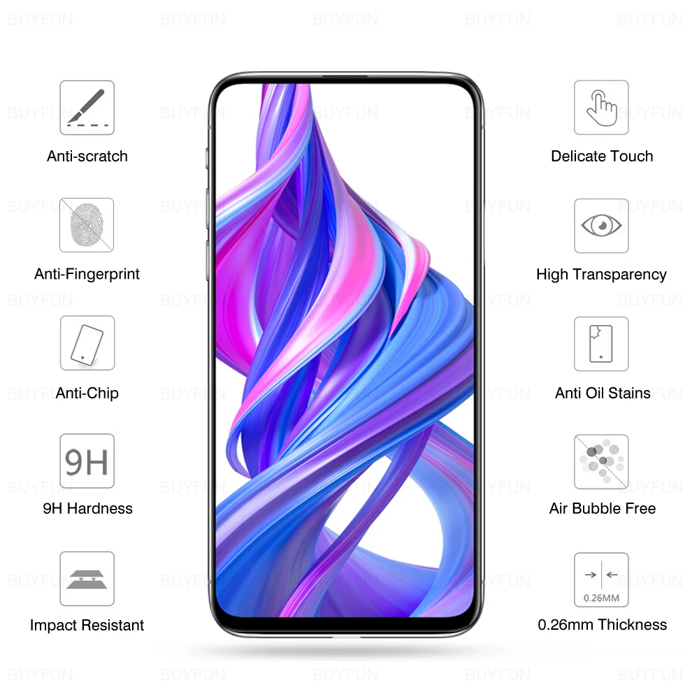 Защитное стекло 4 в 1 для камеры Huawei Honor 9 9X 9A c 9C 9S Lite 9Lite s x XLite закаленное защитная