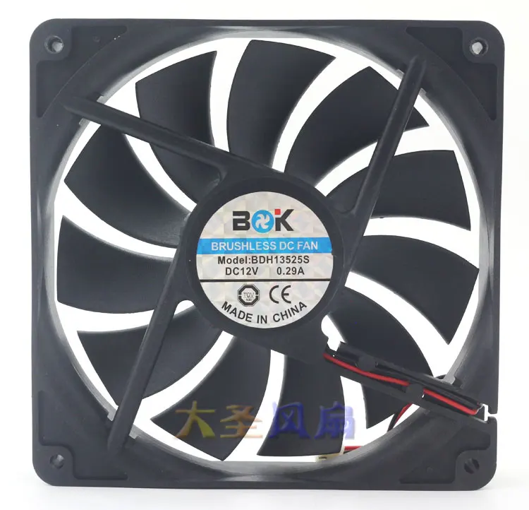 Ventilador de Refrigeração do Computador Original 135x135x25mm 13cm 2 Linhas Bdk Bdh13525s Dc12v 0.29a