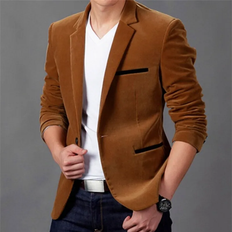 

Luxury Men Blazer New 2020 Autumn Fashion Brand High Quality Classic Busines Coat Slim Fit Men Suit Terno Masculino Blazers Men
