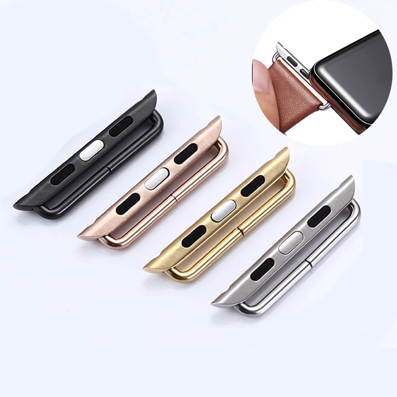 Соединитель из нержавеющей стали для ремешка Apple Watch ремешок iWatch 6 SE 5 4 3 38 мм 40 42 44