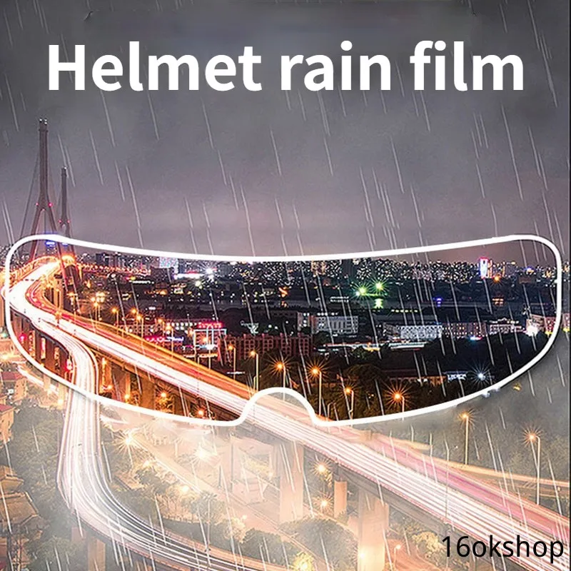 Универсальная полноразмерная Защитная пленка для шлема от дождя и запотевания