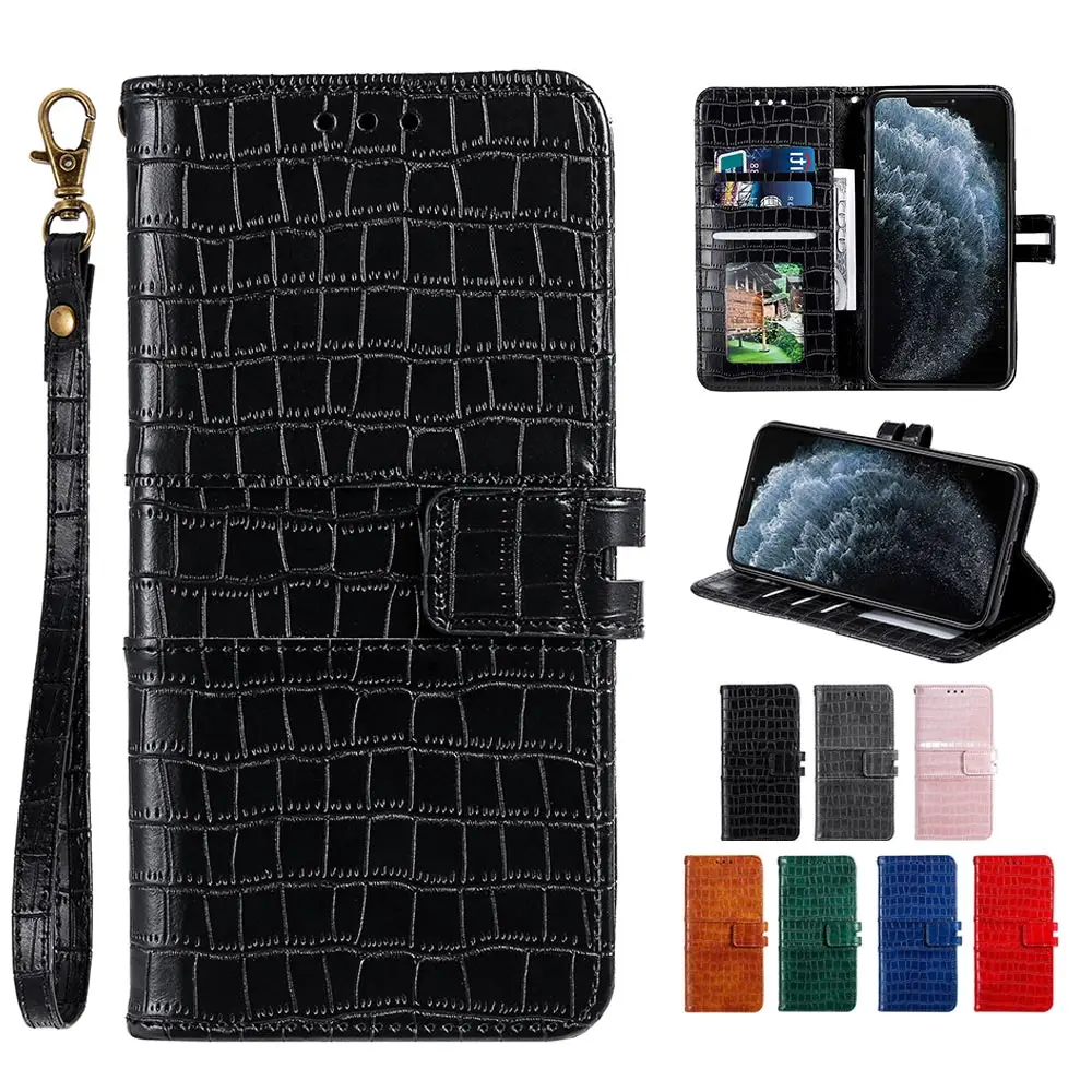 KISSCASE чехол-книжка с крокодиловым узором для iPhone 11 Pro Max Чехол-кошелек