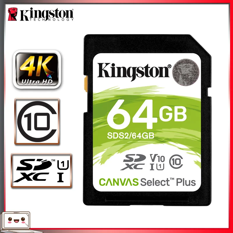 Kingston Carato De Memória 64 Гб SD карта памяти класс 10 SDHC карта памяти Schede Memoria SD для камеры sony Nikon