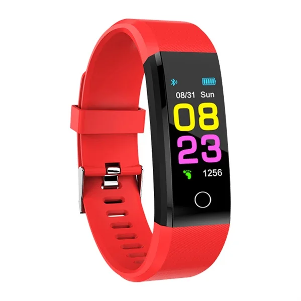 FXM H8 Smart Women Wristband Fitness Tracker Digital Watch Health Monitor Heart Rate Blood Pressure Waterproof Smart Bracelets - Цвет: red