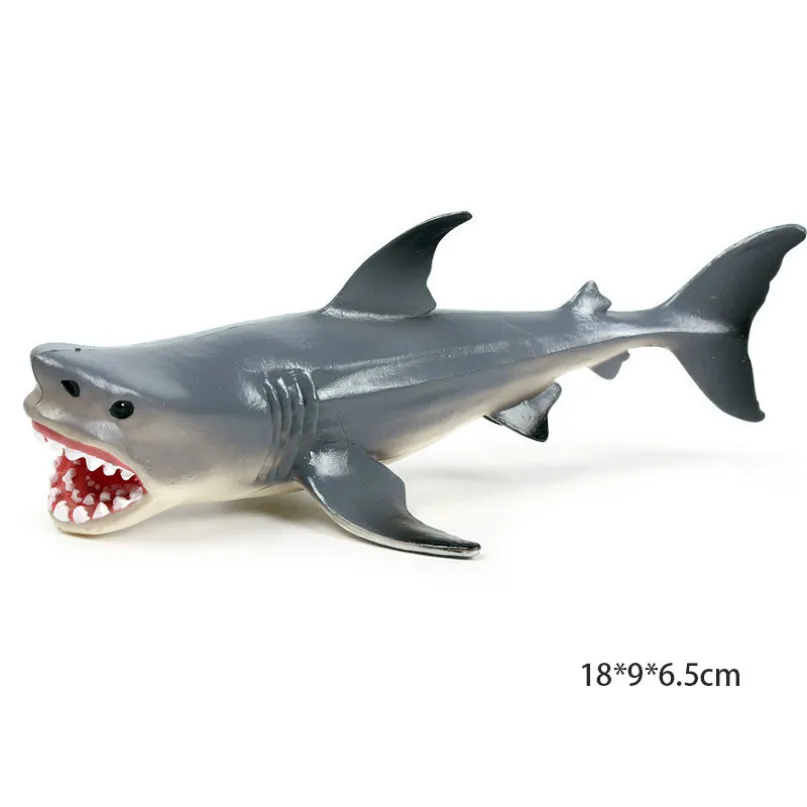 Great White Shark Модель осьминога, Акула, парусник, модель осьминога, фигурка морской жизни, образовательная фигура, океан, с животными из ПВХ, игрушка для детей, Детский декор, подарок - Цвет: Great White Shark